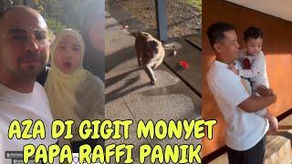 DETIK RAYYANZA DI CAKAR MONYET PAPA RAFFI P4NIK GENDONG AZA