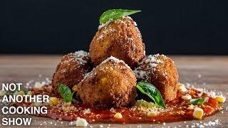 how to make EASY ARANCINI Risotto Balls