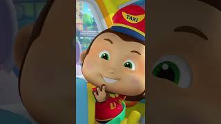 Wheels On The Taxi #shorts #vehiclerhymes #cartoonvideos #nurseryrhymes