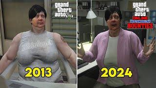 Meeting Maude And Her Daughter in GTA 5 & GTA Online 2013 vs 2024 - All Cutscenes