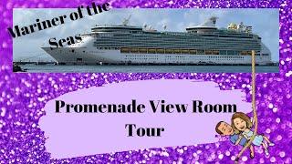 Mariner Of the Seas Interior Promenade View Room Tour 2023