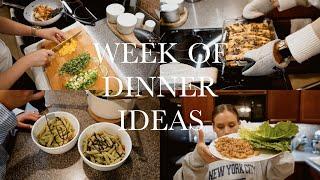 WEEK OF DINNER IDEAS  healthy & simple meals