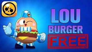 Free Burger Lou Skin Brawl Stars Link in Coments