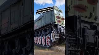 The Russian Gregoskty K-67 convertible Tank Train #tank #train #military