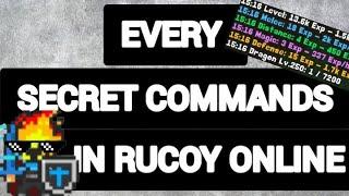 ALL SECRET COMMANDS in Rucoy online