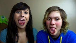 TEACHING MY SISTER TONGUE TRICKS