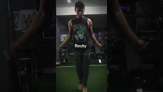 learning boxer jumping rope exercise