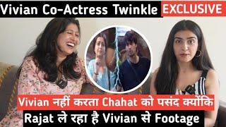 Twinkle Arora exclusive Vivian-Chahat se chidta hai kyokiKaranVSVivianRajat footage Bigg Boss 18