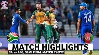 ICC T20 World Cup 2024  South Africa vs Afghanistan  Full Highlights  SA VS AFG 2024 Highlights