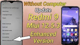 Update Redmi 9 To Miui 12.5.3 Enhanced Version  Urdu-Hindi 