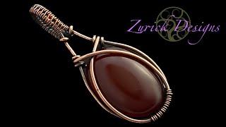 Wire Wrapping Tutorial- Simple Wire Wrapped Cabochon Pendant- Great For Beginners