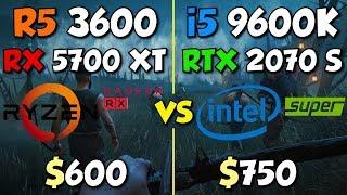 Ryzen 5 3600 + RX 5700 XT vs i5 9600K + RTX 2070 Super