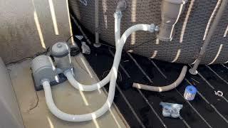 Upgrading my SummerWaves above ground pool filter pump to an Intex Krystal Clear. Easy DIY upgrade.