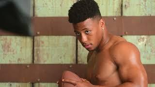 Saquon Barkley poses for ESPNs Body Issue Behind the scenes