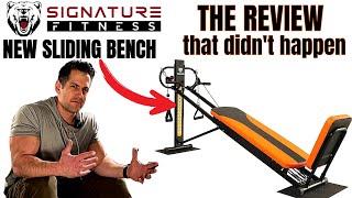 New Sliding Bench Trainer Signature Fitness Home Gym Workout Station