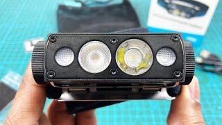 CYANSKY HS6R Triple Output Rechargeable Headlamp unboxing and review