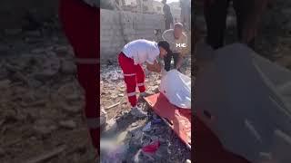 Palestinian Red Crescent responds to Israeli air strike on residential building