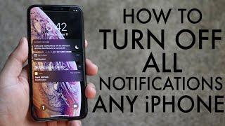 How To Turn Off ALL Notifications On ANY iPhone 2020