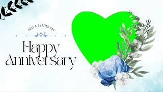 Happy Anniversary green screen video template  The Green Visuals