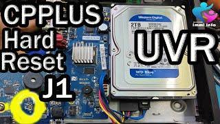 HOW TO RESET ALL CPPLUS UVR  CPPLUS UVR PASSWORD RESET  CPPLUS 8 CHANNEL UVR PASSWORD RESET