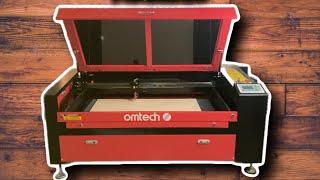 Omtech 100w Co2 Laser Cutting  Engraving Machine - Basic Review and First Impression