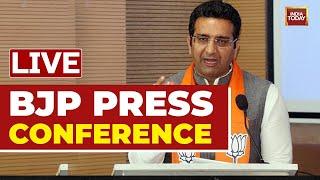 Watch LIVE BJPs Spox Gaurav Bhatias Presser On Manish Sisodias Resignation  Delhi Liquor  Case