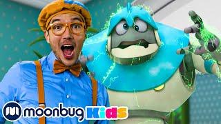 Blippi x ARPO Crossover  Kids TV Shows - Full Episodes  Cartoons For Kids  Fun Anime  Moonbug