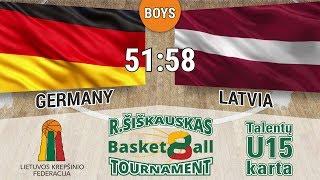 R. Šiškauskas Tournament 2017 Germany vs Latvia Boys