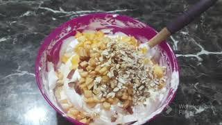 1 minute fruit cream recipe #fruitsalad #summerspecial