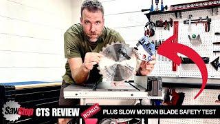 SawStop CTS Portable Table Saw Review Plus I trigger the blade brake on purpose