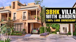 #1413 3BHK Villa with Garden  No Brokerage  10-minutes to Sholinganallur  100% Land ownership