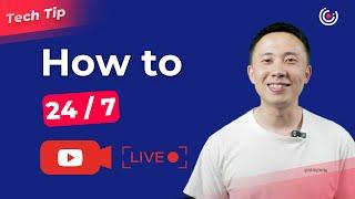 How to live stream 247 on YouTube