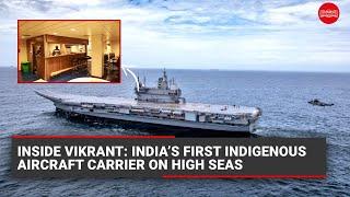 WATCH Inside Vikrant India’s first indigenous aircraft carrier on high seas