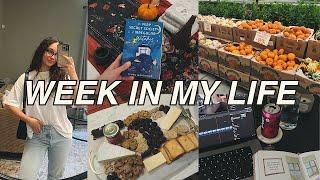 WEEKLY VLOG  hosting a cozy & spooky book club job hunt adviceupdate journaling & reading