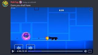 RobTop just added Guns into Geometry Dash 2.2...