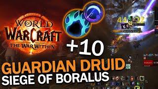 Siege of Boralus +10 - Elunes Chosen Guardian Druid - TWW BETA M+