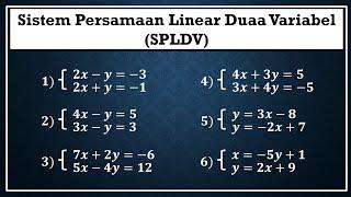 Sistem persamaan linear dua variabel lengkap dengan latihan soal