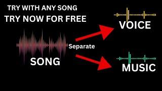 How to Separate Music and Vocals from any Song Quickly in Free