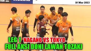 Leg 1 Full Aksi Doni Saat Lawan Tozaki  Nagano Vs Tokyo  V League Division Men