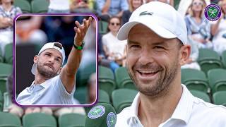 Aging like a fine wine   Grigor Dimitrov  First round On-Court Interview  Wimbledon 2024