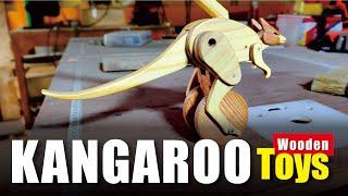 Make a kangaroo wooden toys