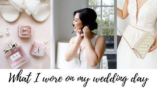 BRIDAL ACCESSORIES  WHAT I WORE ON MY WEDDING DAY  BRIDAL JEWELLERY SHOES & OUR WEDDING RINGS