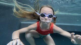 Grand kids play with Go pro 11 in pool at Tamarindo