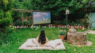 #145 Summer days at Home  Flower garden outdoor cinema summer recipes Slow countryside life