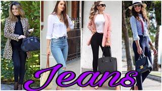 OUTFITS CON JEANS DE MODA 2021 #lookscasuales