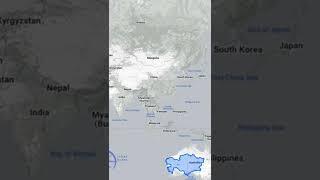 Size comparison  Kazakhstan over Asia Australia and North Africa  #experimentsnothing