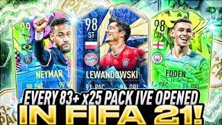 Opening Every 83 x 25 Pack of Fifa 21 Insane Pack opening