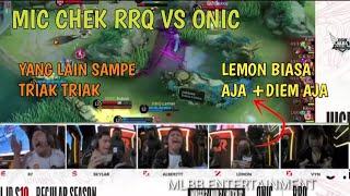 EMANG DASARNYA ALIEN  MIC CHEK RRQ HOSI VS ONIC ESPORT MPL IS SEASON 10 