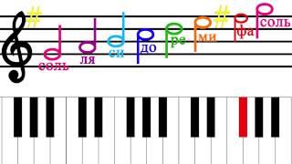 Гамма Соль мажор  gamma G Major. Нескучное сольфеджио  Funny solfege. Наше всё