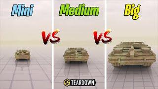 MINI Tank vs MEDIUM Tank vs BIG Tank  Teardown
